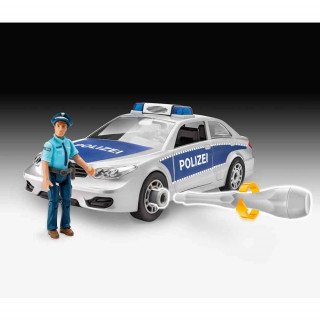 REVELL MAKETA POLICE CAR WITH FIGURE 