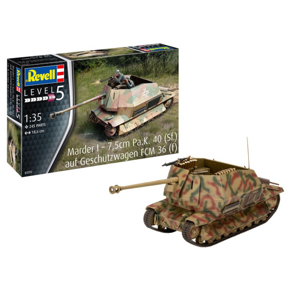 REVELL MAKETA MARDER I – 7,5CM PA.K. 40 (SF.) AUF FCM 36(F) 