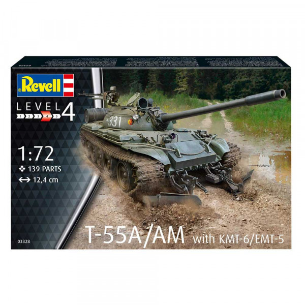 REVELL MAKETA T-55A/AM WITH KMT-6/EMT-5 