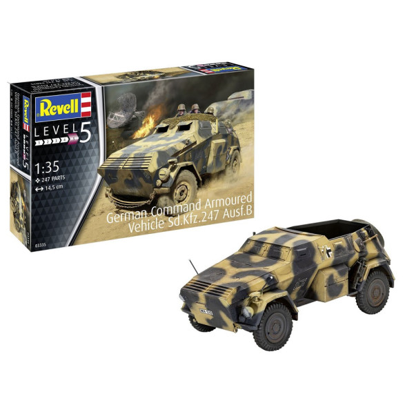 REVELL MAKETA GERMAN COMMAND ARMOURED VEHICLE SD.KFZ.247 AUSF.B 