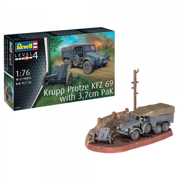 REVELL MAKETA KRUPP PROTZE KFZ 69 WITH 3.7CM PAK 