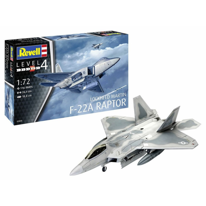 REVELL MAKETA LOCKHEED MARTIN F-22A RAPTOR 