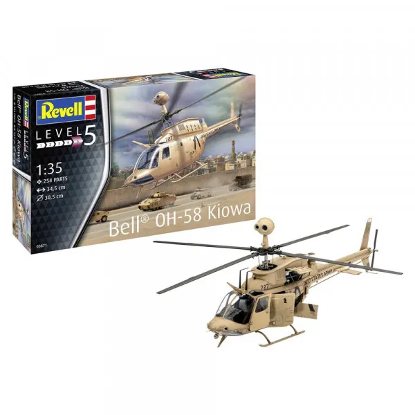 REVELL MAKETA BELL OH-58 KIOWA 