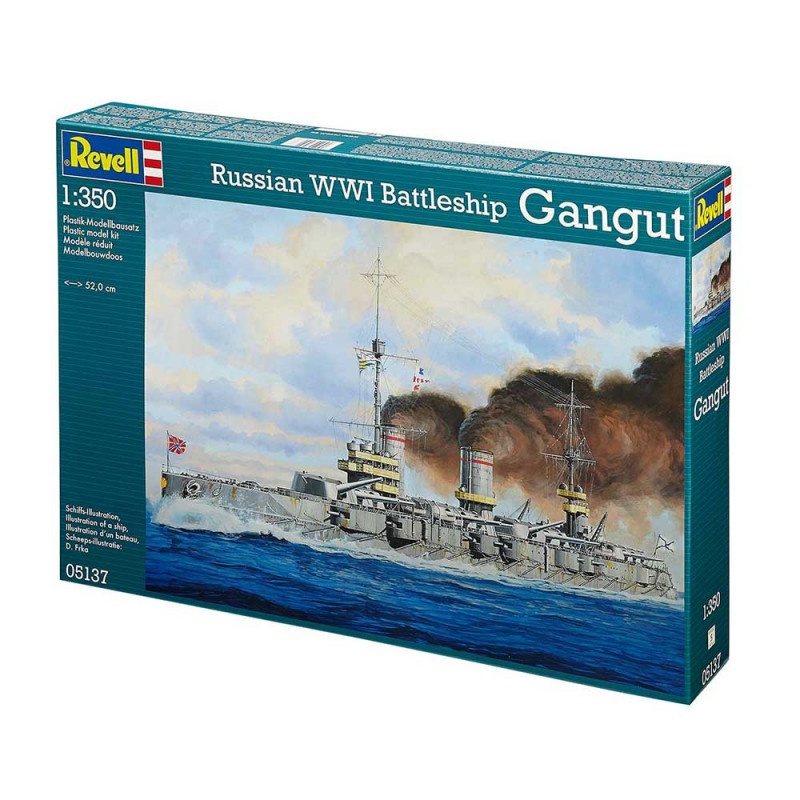 REVELL MAKETA RUSSIAN WWI BATTLESHIP GANGUT