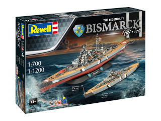 REVELL MAKETA GIFT SET THE LEGENDARY BISMARCK 1:700 AND 1:1200