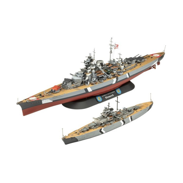 REVELL MAKETA GIFT SET THE LEGENDARY BISMARCK 1:700 AND 1:1200