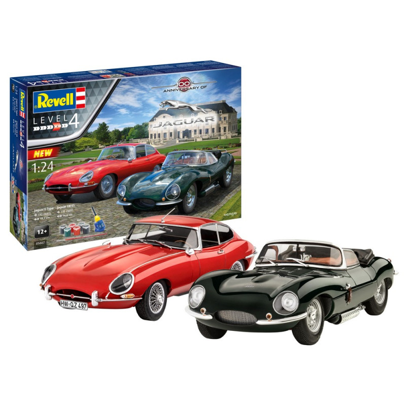 REVELL MAKETA GIFT SET JAGUAR 100TH ANNIVERSARY
