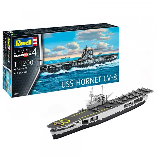 REVELL MAKETA USS HORNET CV-8 