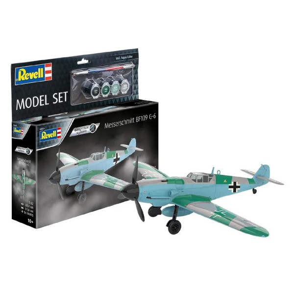 REVELL MODEL SET MESSERSCHMITT BF109G-6 EASY-CLICK-SYSTEM 