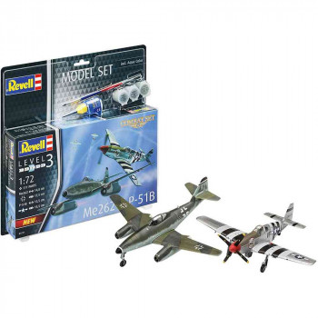 REVELL MODEL SET COMBAT SET BF109G-10 & SPITFIRE MK.V 