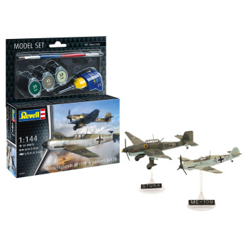 REVELL MAKETA MODEL SET MESSERSCHMITT BF109E AND JU87B STUKA 