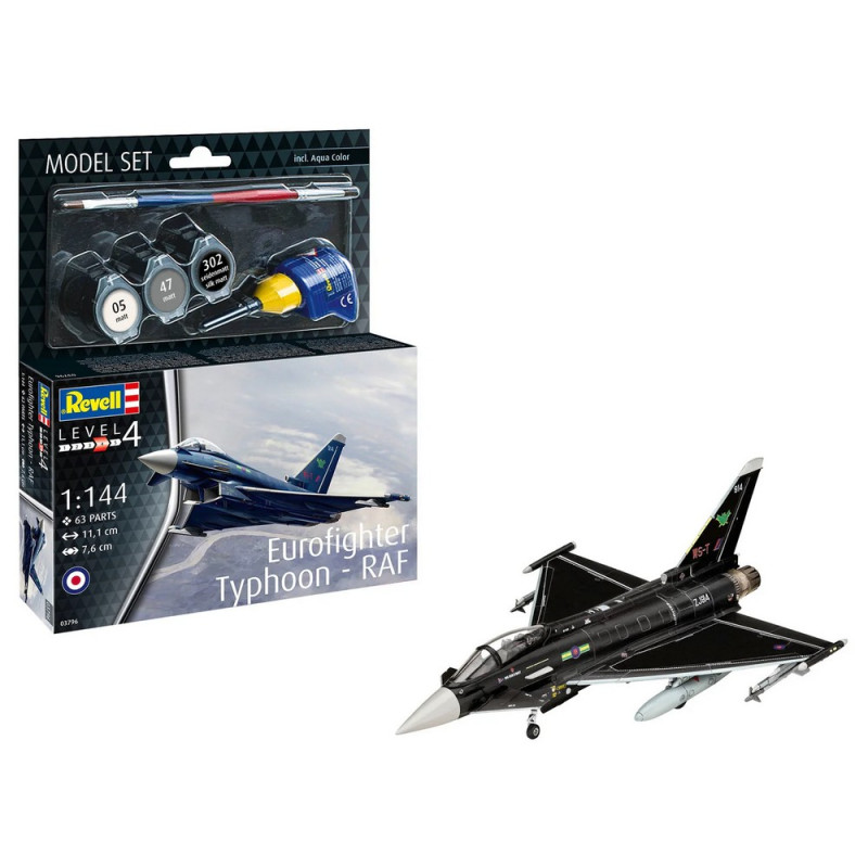 REVELL MAKETA MODEL SET EUROFIGHTER TYPHOON - RAF