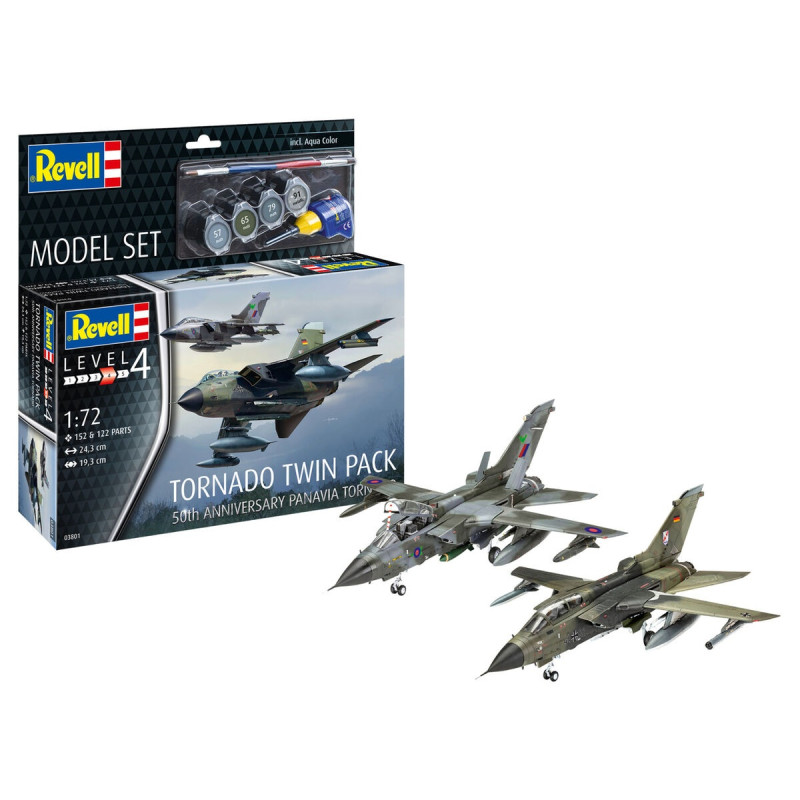 REVELL MAKETA MODEL SET TORNADO 50TH ANNIVERSARY TWINPACK 