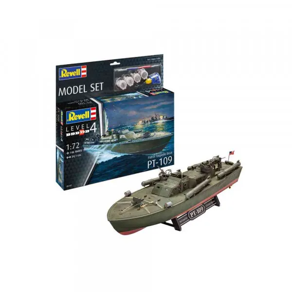 REVELL MODEL SET PATROL TORPEDO BOAT PT-109 