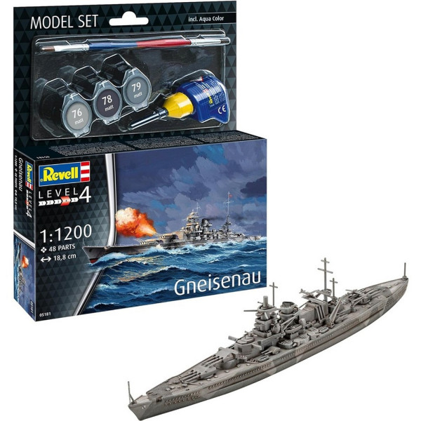 REVELL MAKETA MODEL SET BATTLESHIP GNEISENAU 