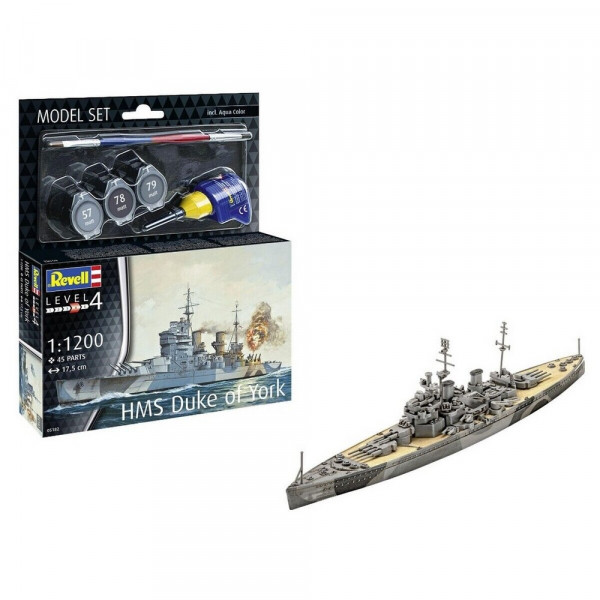 REVELL MAKETA MODEL SET BATTLESHIP HMS DUKE OF YORK 