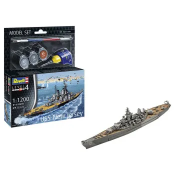 REVELL MAKETA MODEL SET BATTLESHIP USS NEW JERSEY