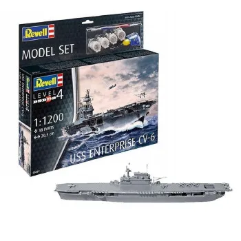 REVELL MODEL SET USS ENTERPRISE CV-6 