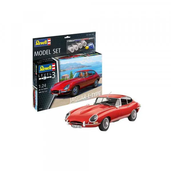 REVELL MAKETA MODEL SET JAGUAR E-TYPE COUPÉ 