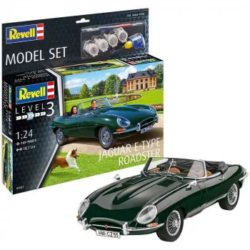 REVELL MODEL SET JAGUAR E-TYPE ROADSTER 