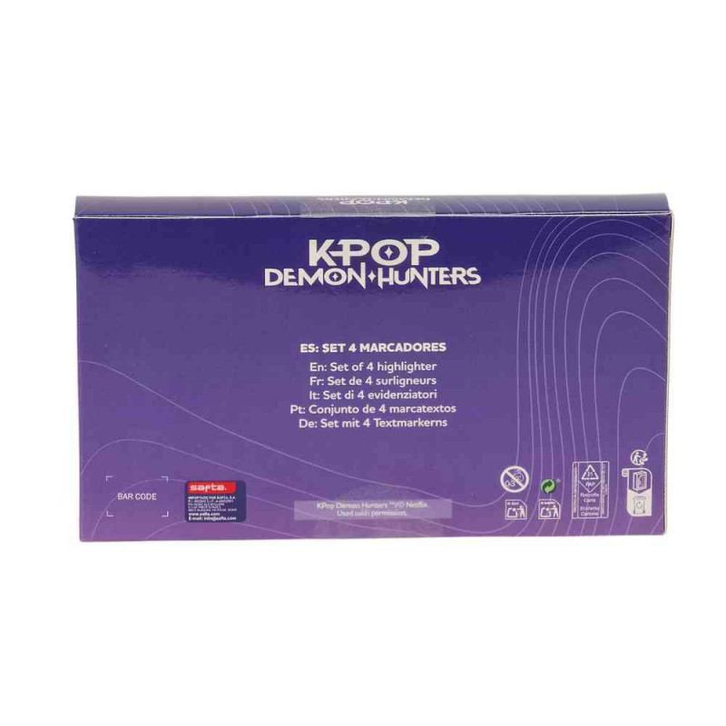 TEKST MARKERI SET 4 KOM K-POP DEMON HUNTERS 