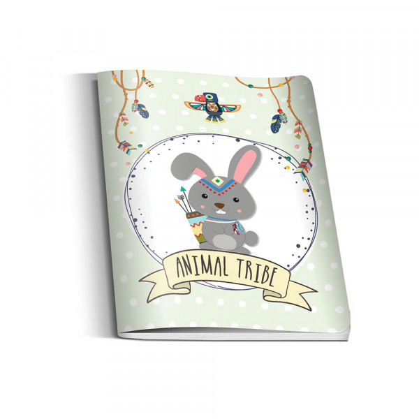 SAVPO ANIMAL TRIBE SVESKA A5 MEK POVEZ LATAJN UV LAK 60 LISTA