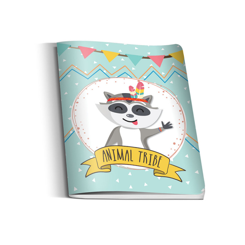 SAVPO ANIMAL TRIBE SVESKA A5 MEK POVEZ LATAJN UV LAK 60 LISTA
