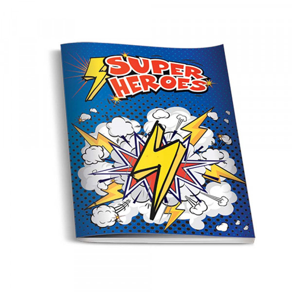 SAVPO SUPER HEROES SVESKA A5 MEK POVEZ LATAJN UV LAK 60 LISTA 
