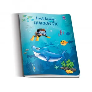 SAVPO SVESKA A5 SHARKS UV LAK LATAJN