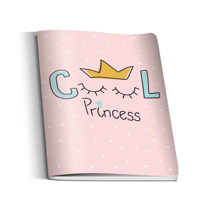 SAVPO SVESKA A4 COOL PRINCESS MEK POVEZ UV LAK LINIJA