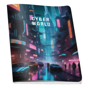 SAVPO SVESKA A5 CYBER WORLD MEK POVEZ PRAZNA