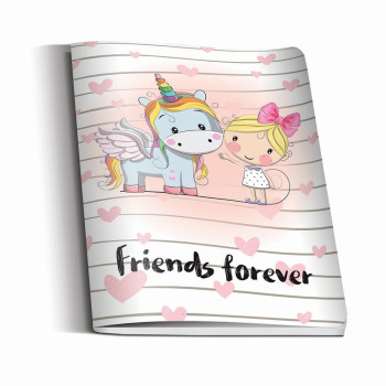SVESKA MEK POVEZ A4 KVADRATIĆI UNICORNS 