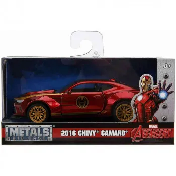 JADA MARVEL IRON MAN 1:32 2016 CHEVY CAMARO SS AUTO 