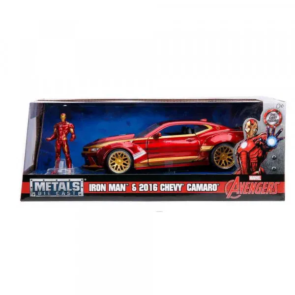 JADA MARVEL IRONMAN 2016 CHEVY CAMARO SS 1:24 AUTO 