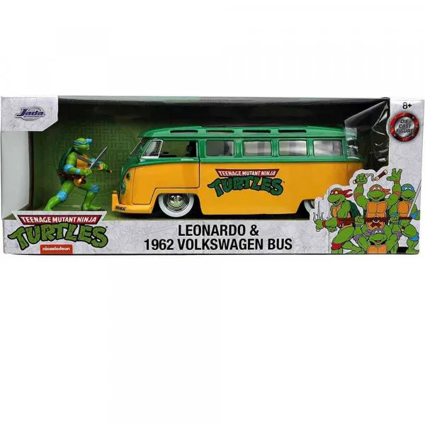JADA TURTLES LEONARDO 1962 VW BUS 1:24 