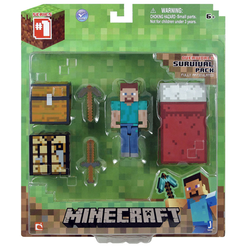 MINECRAFT  SET ZA IGRU SURVIVAL PACK STEVE 