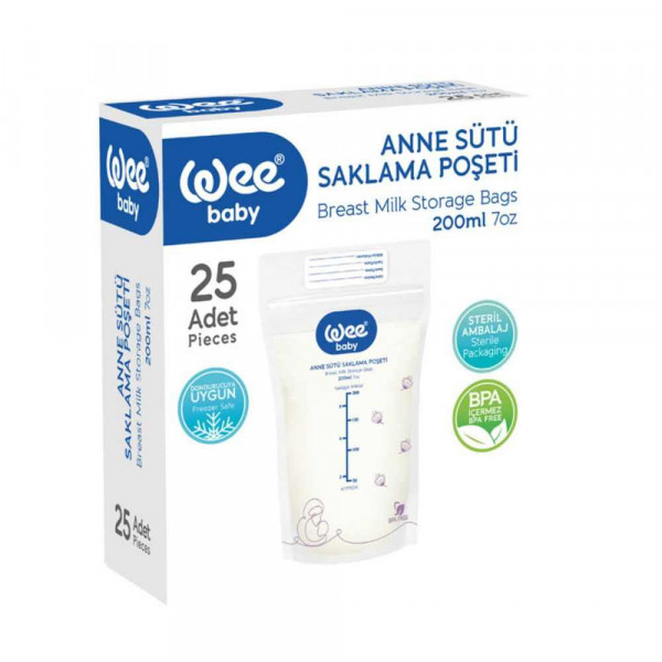 WEE BABY KESE ZA CUVANJE MLEKA 200ML, 20 KOM 