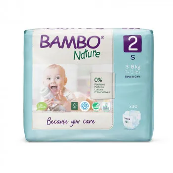 BAMBO PELENE NATURE ECO-FRIENDLY 2, 3-6KG, 30KOM 