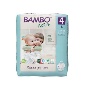 BAMBO PELENE NATURE ECO-FRIENDLY 4, 7-14KG, 24KOM 