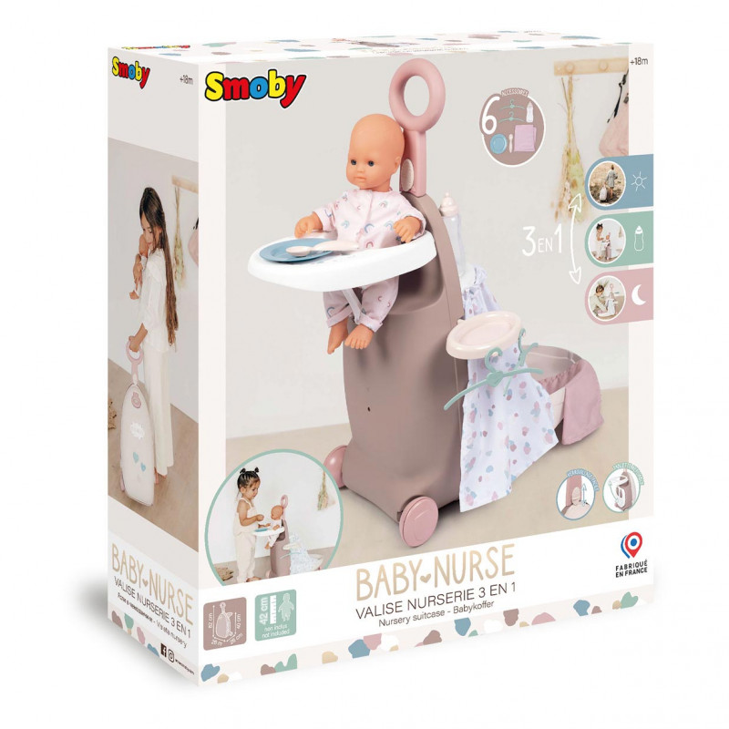 SMOBY 3U1 HRANILICA ZA LUTKU SET 