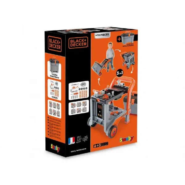 SMOBY BLACK DECKER  DEVIL WORKMATE + BOX 