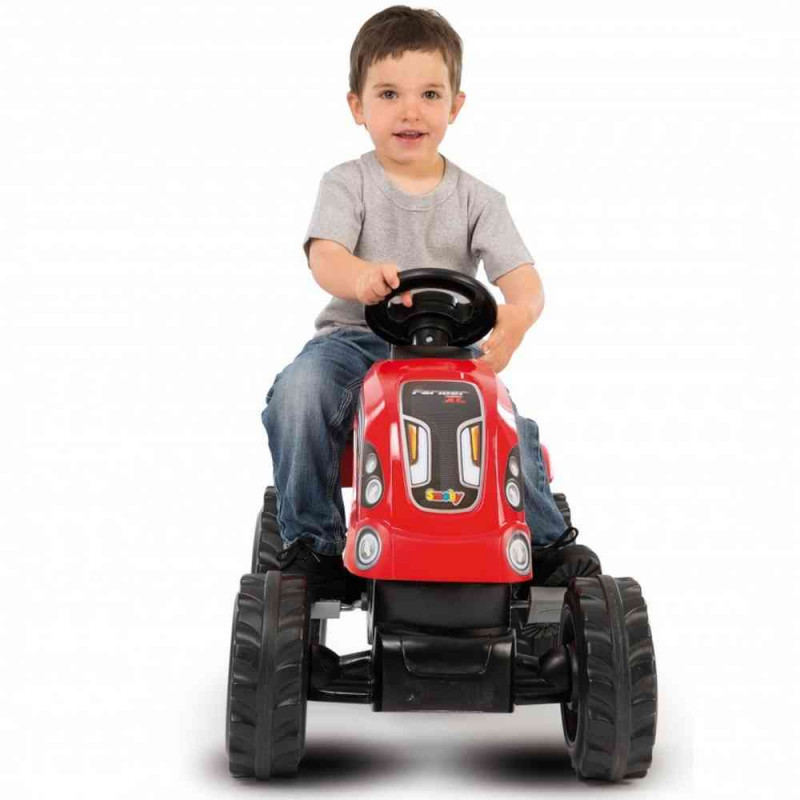 SMOBY TRAKTOR SA PRIKOLICOM CRVENI