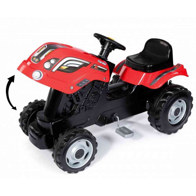 SMOBY TRAKTOR SA PRIKOLICOM CRVENI