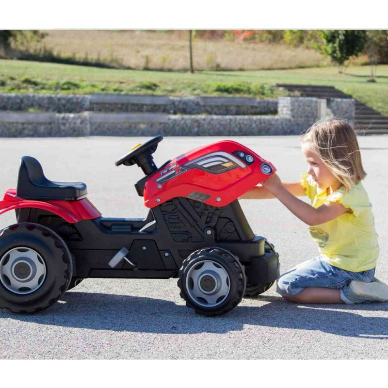 SMOBY TRAKTOR SA PRIKOLICOM CRVENI