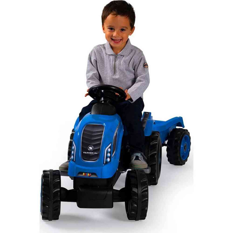 SMOBY FARMER XL BLUE TRAKTOR SA PRIKOLICOM