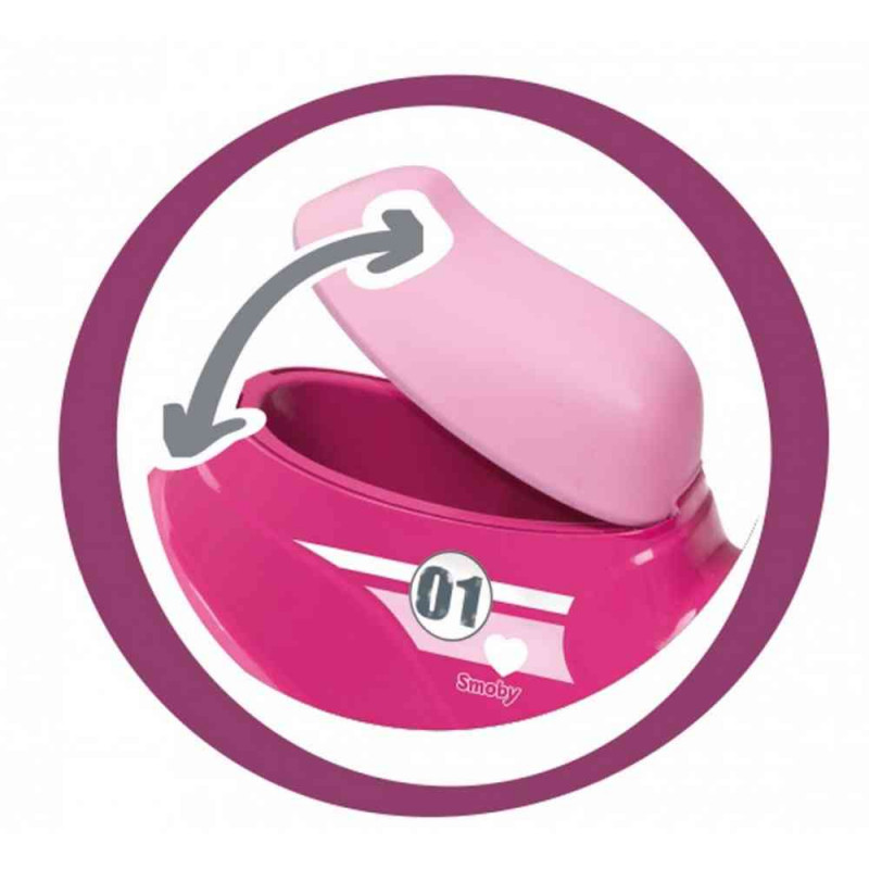 SMOBY SKUTER ROZE