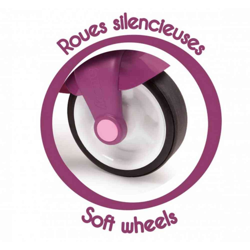 SMOBY SKUTER ROZE