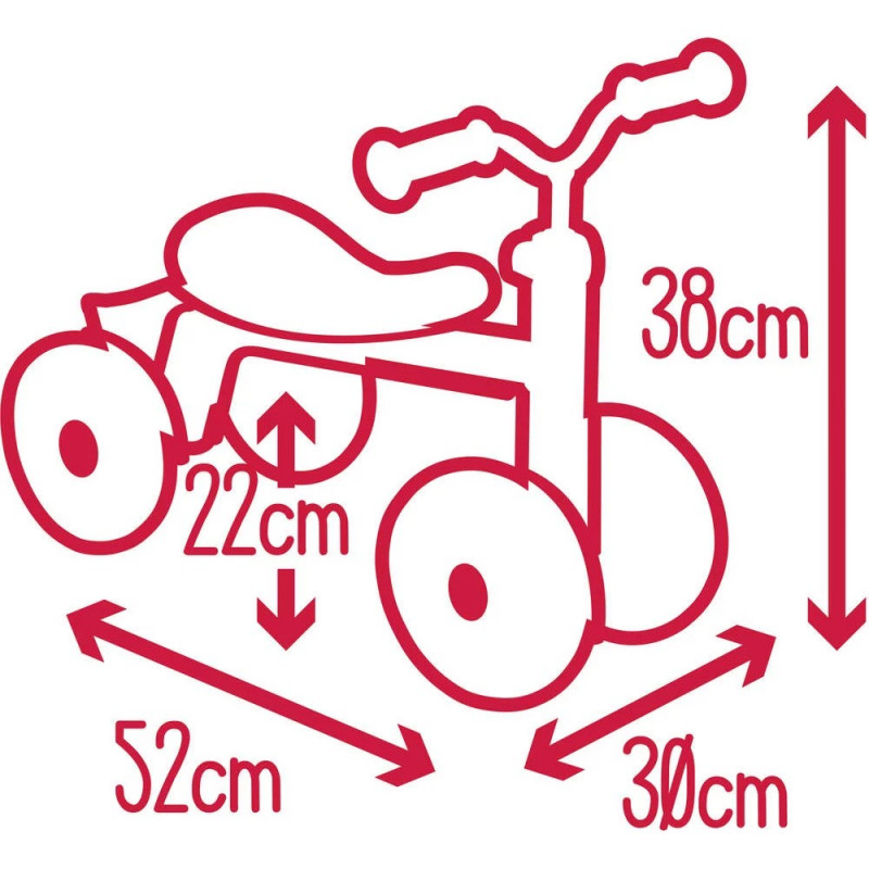 SMOBY ROOKIE RIDEON RED