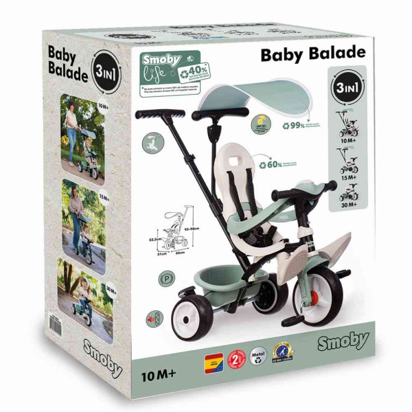 SMOBY TRICIKL BABY BALADE 