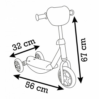 SMOBY STITCH 3W SCOOTER 